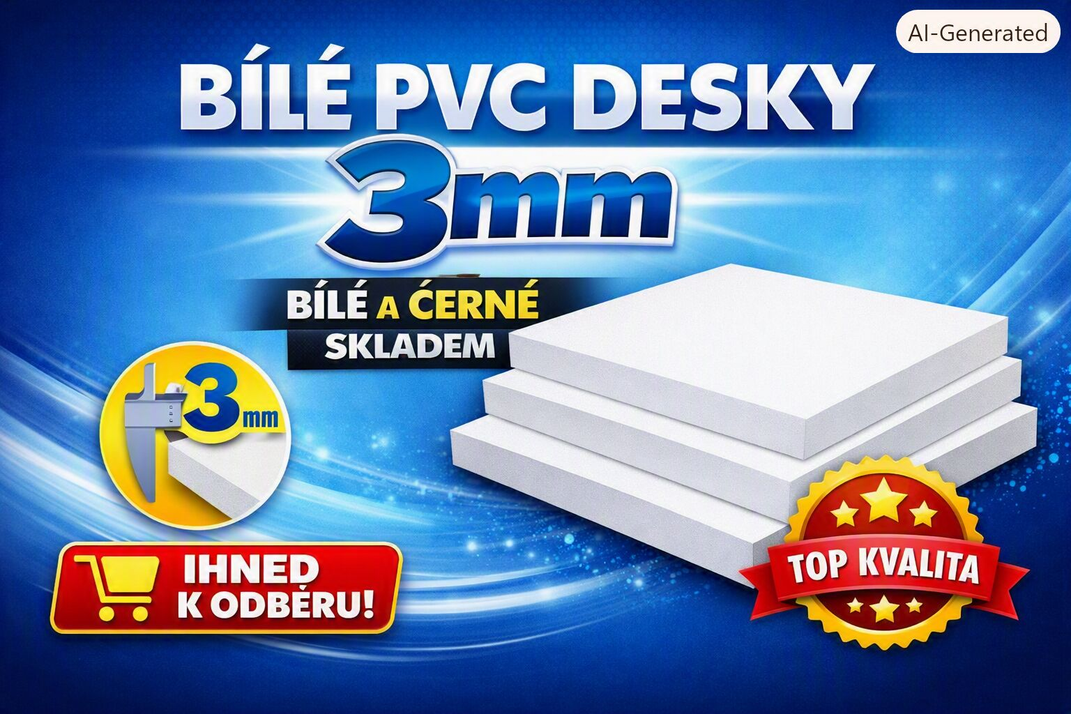 Komatex bílé 3mm